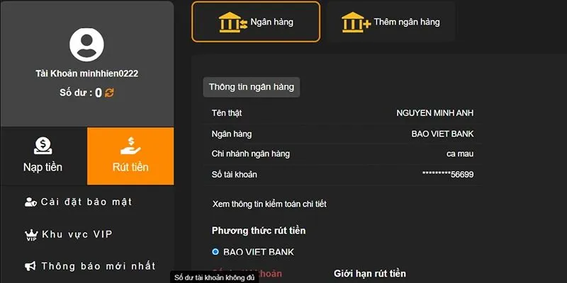 Rút Tiền 8KBET - Cách Nhận Tiền Về Tài Khoản An Toàn 3 Liên kết ngân hàng trước khi tiến hành giao dịch trên hệ thống
